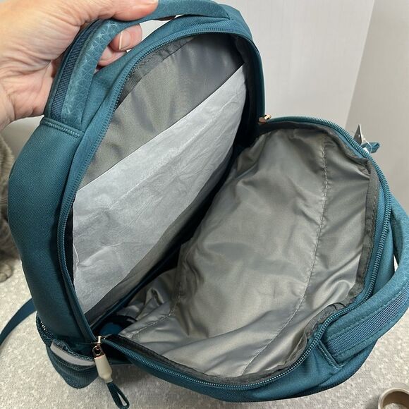 THE NORTH FACE Women’s Jester Luxe Backpack Space Blue Rose Gold Metallic NWT - Picture 9 of 12